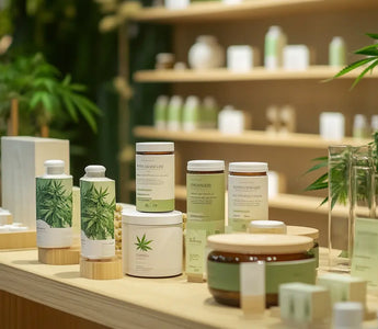 Variété Produits CBD Puissants Exposés