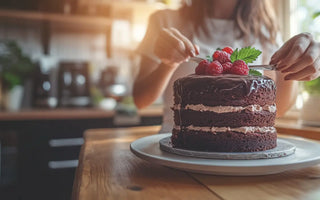 Gâteau CBD Chocolat Table Rustique