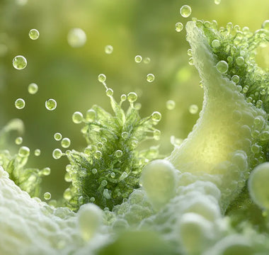 Trichomes de Cannabis Macro Détaillée