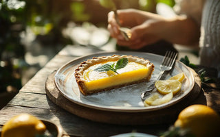 "Tarte CBD Citron Table Rustique"